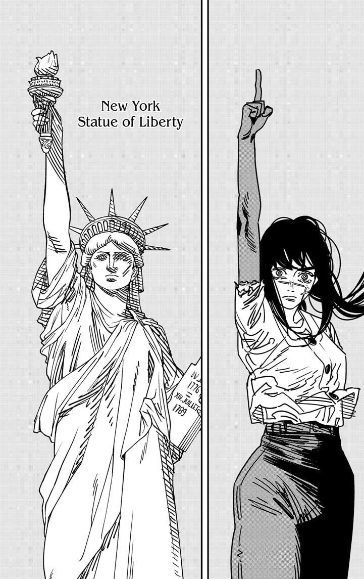 Yoru and Statue of Liberty - Chainsaw Man 177